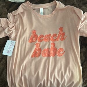 Pink Lily Beach Babe TShirt